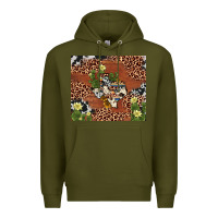 Army Green texas cactus Premium Hoodie - AdoDesignShop