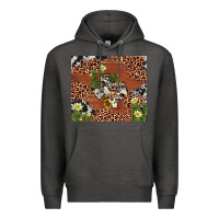 Charcoal Heather texas cactus Premium Hoodie - AdoDesignShop