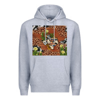Heather Grey texas cactus Premium Hoodie - AdoDesignShop