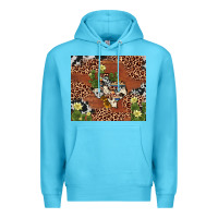 Ocean Blue texas cactus Premium Hoodie - AdoDesignShop