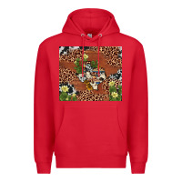Red texas cactus Premium Hoodie - AdoDesignShop