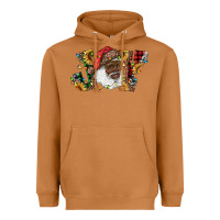 Meerkat african american santa joy with sunflowers Heavyweight Hoodie - RanaPortraitStore