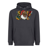 Smoke african american santa joy with sunflowers Heavyweight Hoodie - RanaPortraitStore