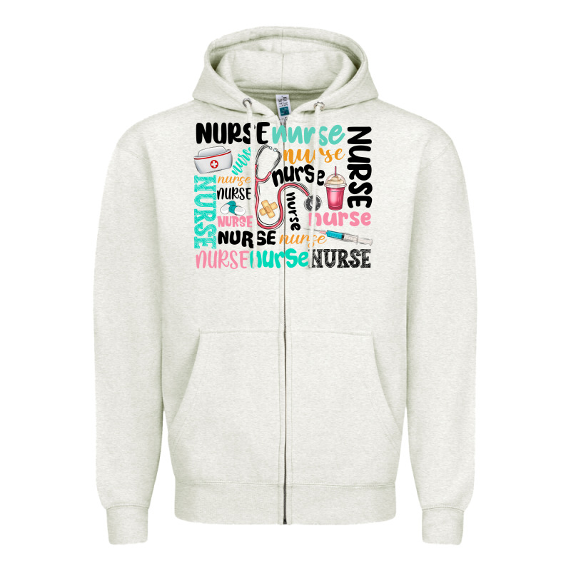 Nurse Zipper Hoodie by MaliasSmallBusiness | Teevron