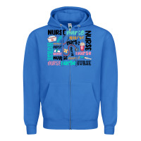 True Royal nurse Zipper Hoodie - MaliasSmallBusiness