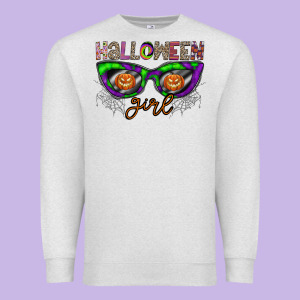 Halloween Girl Premium Sweatshirt Designed By Cowhidedigitalart