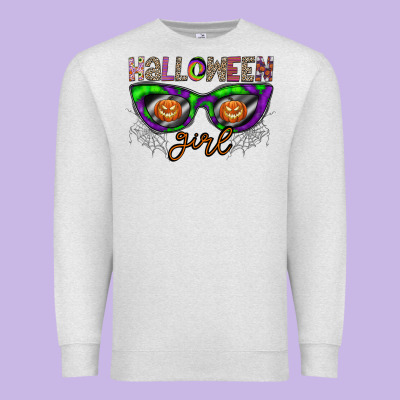 Halloween Girl Premium Sweatshirt Designed By Cowhidedigitalart