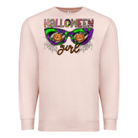 Pale Pink halloween girl Premium Sweatshirt - CowhideDigitalArt