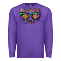 Purple halloween girl Premium Sweatshirt - CowhideDigitalArt
