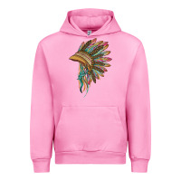 Fuchsia Pink indian leopard headdress Urban Hoodie - BarkalooDesign