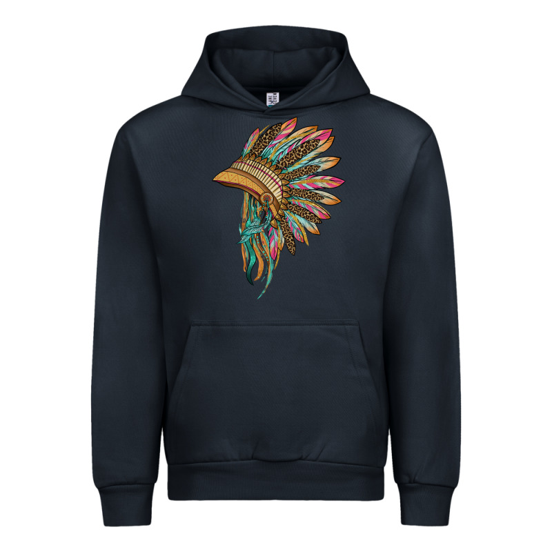 Indian Leopard Headdress Urban Hoodie by BarkalooDesign | Teevron