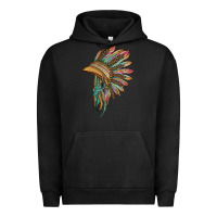 Pigment Black indian leopard headdress Urban Hoodie - BarkalooDesign