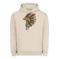 Pigment French Oak indian leopard headdress Urban Hoodie - BarkalooDesign