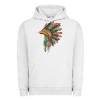 Pigment Lunar Rock indian leopard headdress Urban Hoodie - BarkalooDesign