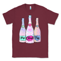 Burgundy pop clink fizz champagne bubbly Classic Tee - MaliasSmallBusiness