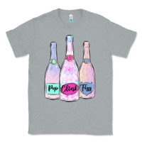 Heather Grey pop clink fizz champagne bubbly Classic Tee - MaliasSmallBusiness