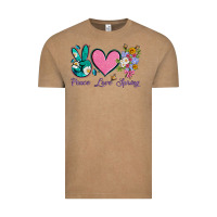 Vintage Coffee peace love springwith flowers and butterfly Vintage Tee - Artiststas