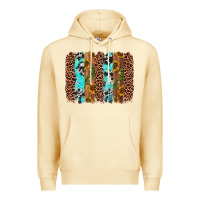 Pina Colada sunflower cactus leopard brushstroke Premium Hoodie - AdoDesignShop