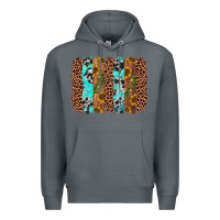 Rock sunflower cactus leopard brushstroke Premium Hoodie - AdoDesignShop