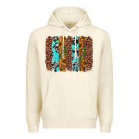 Sandshell sunflower cactus leopard brushstroke Premium Hoodie - AdoDesignShop