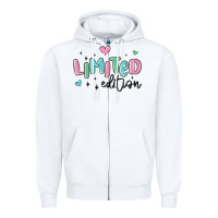 White limited edition Zipper Hoodie - MaliasSmallBusiness