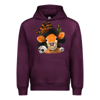 Mauve Wine halloween witch cow Urban Hoodie - Jasminsmagicworld