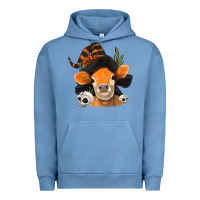 Pigment Pebble Blue halloween witch cow Urban Hoodie - Jasminsmagicworld