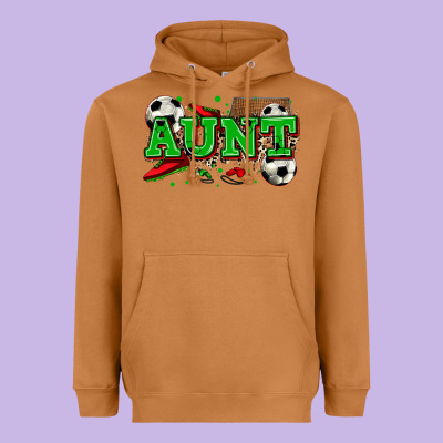 Aunt Soccer Heavyweight Hoodie Designed By Zillion Design Studio