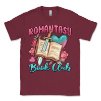 Burgundy romantasy book club Classic Tee - MaliasSmallBusiness