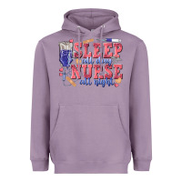 Lavender sleep all day nurse all night Heavyweight Hoodie - texasbilliewilder
