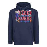 Navy sleep all day nurse all night Heavyweight Hoodie - texasbilliewilder