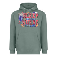 Sage sleep all day nurse all night Heavyweight Hoodie - texasbilliewilder