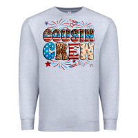 Heather Grey Cousin crew Premium Sweatshirt - Neo Western