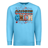 Ocean Blue Cousin crew Premium Sweatshirt - Neo Western