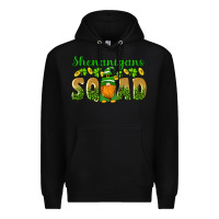 Black shenanigans squad gnomes shamrock gold leopard glitter Premium Hoodie - Artiststas