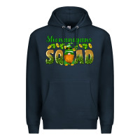 Navy shenanigans squad gnomes shamrock gold leopard glitter Premium Hoodie - Artiststas
