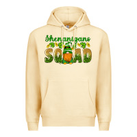 Pina Colada shenanigans squad gnomes shamrock gold leopard glitter Premium Hoodie - Artiststas
