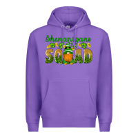 Purple shenanigans squad gnomes shamrock gold leopard glitter Premium Hoodie - Artiststas