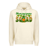 Sandshell shenanigans squad gnomes shamrock gold leopard glitter Premium Hoodie - Artiststas