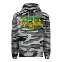 Slate Camo shenanigans squad gnomes shamrock gold leopard glitter Premium Hoodie - Artiststas