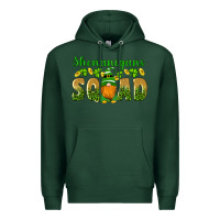 Sports Green shenanigans squad gnomes shamrock gold leopard glitter Premium Hoodie - Artiststas