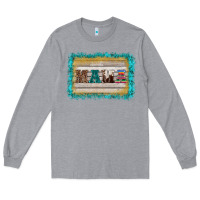 Western Turquoise's Mama Background Long Sleeve Tee | Teevron