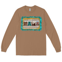 Toasted Coconut western turquoise's mama background Long Sleeve Tee - BarkalooDesign