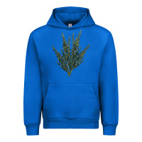 Cobalt Botanical Sagebrush Illustrations Urban Hoodie - LillyAllenDesigns