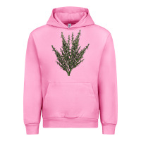 Fuchsia Pink Botanical Sagebrush Illustrations Urban Hoodie - LillyAllenDesigns