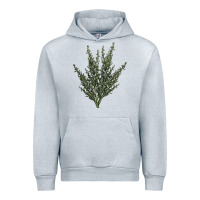 Heather Grey Botanical Sagebrush Illustrations Urban Hoodie - LillyAllenDesigns