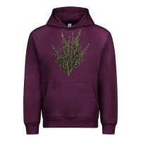 Mauve Wine Botanical Sagebrush Illustrations Urban Hoodie - LillyAllenDesigns
