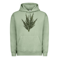 Pigment Oil Green Botanical Sagebrush Illustrations Urban Hoodie - LillyAllenDesigns