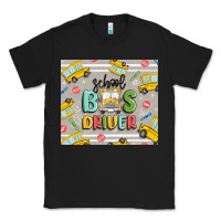 Black school bus driver Classic Tee - MaliasSmallBusiness