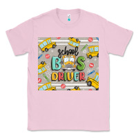 Bubblegum Pink school bus driver Classic Tee - MaliasSmallBusiness